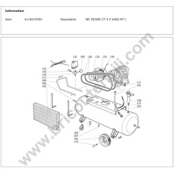 ABAC NS 39/500 CT 5 5 V400 NT I Parts Diagram