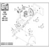 FIAC Spare Parts Diagram for Piston Air Compressor AB200/410-510