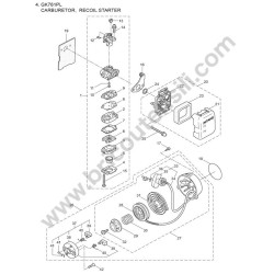 Maruyama Parts Diagram for Hedge Cutter GK761PL - 2