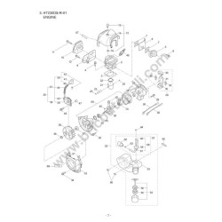 Maruyama Hedge Cutter HT230DS-R-01 Parts Diagram - 1