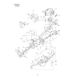 Maruyama Motor Pump MP2523 Parts Diagram - 1