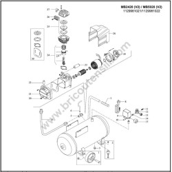 Michelin MB2420 Spare Parts Diagram