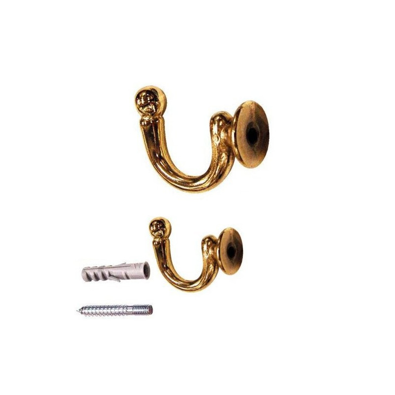 Gancio per Embrasse in Ottone Lucido