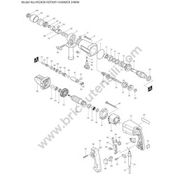 Makita HR2400 Rotary Hammer Parts Diagram