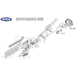 Ama Spare Parts for Long Hedgetrimmer Mod AG1-HD60 - AGP-HD60