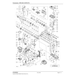 HIKOKI Cordless Rotary Hammer DA3640DA Parts