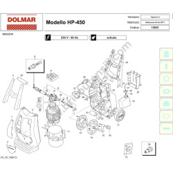 Dolmar HP-450 Pressure Washer Parts Diagram
