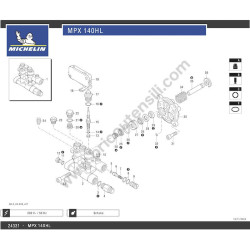 Michelin Esploso Ricambi per Idropulitrice MPX140HL - 1