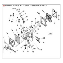 Maruyama Chainsaw MCV3900 Parts Diagram - 4