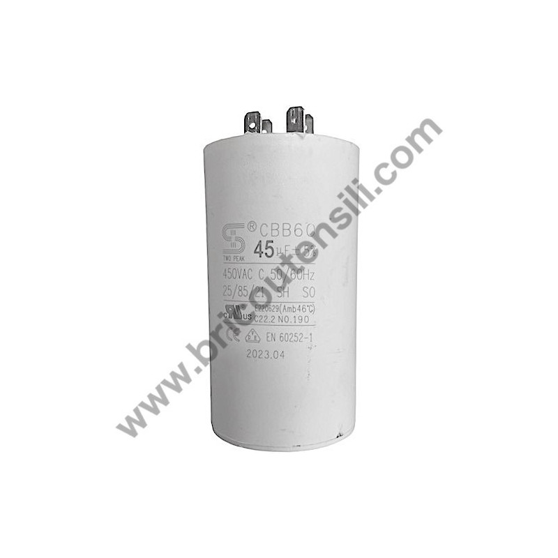 ABAC Capacitor 45MF 450V 3HP