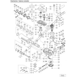HIKOKI H70SA Demolition Hammer Parts Diagram