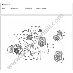 Gruppo Pompante per Compressore a Cinghia A29B BLU