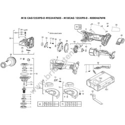 AEG BS18SBL2-202C Trapano Avvitatore IN2 Ricambi