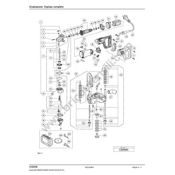 HIKOKI Esploso Ricambi per Scanalatore CM5MA