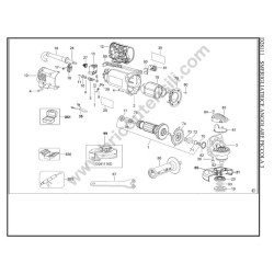 DEWALT Esploso Ricambi per Smerigliatrice D28111 Tipo 3