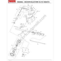 Makita Spare Parts for Brusch Cutter EM2600L