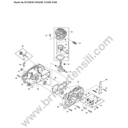 Makita Motosega DCS4630 Esploso Ricambi - 2