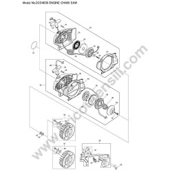 Makita Motosega DCS4630 Esploso Ricambi - 3