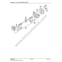 Esploso Ricambi Hitachi per Motopompa A25EBN - 1