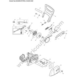 Makita Chainsaw EA3200S Parts Diagram - 4