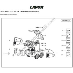 Lavor Esploso Idropulitrice NPX 1813XP - 8.620.0617