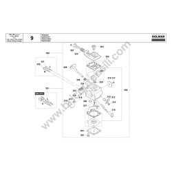 Dolmar Chainsaw PS-52 Parts Diagram - 9