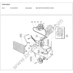 CECCATO BELTAIR PRO 50C2MR 230/50 Parts Diagram