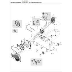 Gruppo Pompante per Compressore a Cinghia A29B BLU