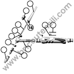 Long Hood O-Ring 2037 for Telwin TIG Torch