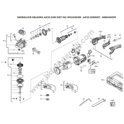 Milwaukee AG22-230E Parts Diagram