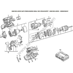AEG BSB18CLI-402C Percussion Drill Parts Diagram