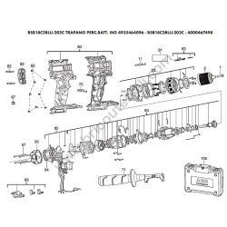 AEG BSB18C2BLLI-202C Drill Driver Parts Diagram
