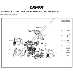 Lavor LKX1515LP T 400-415/50-GR-LWS1808 Parts Diagram