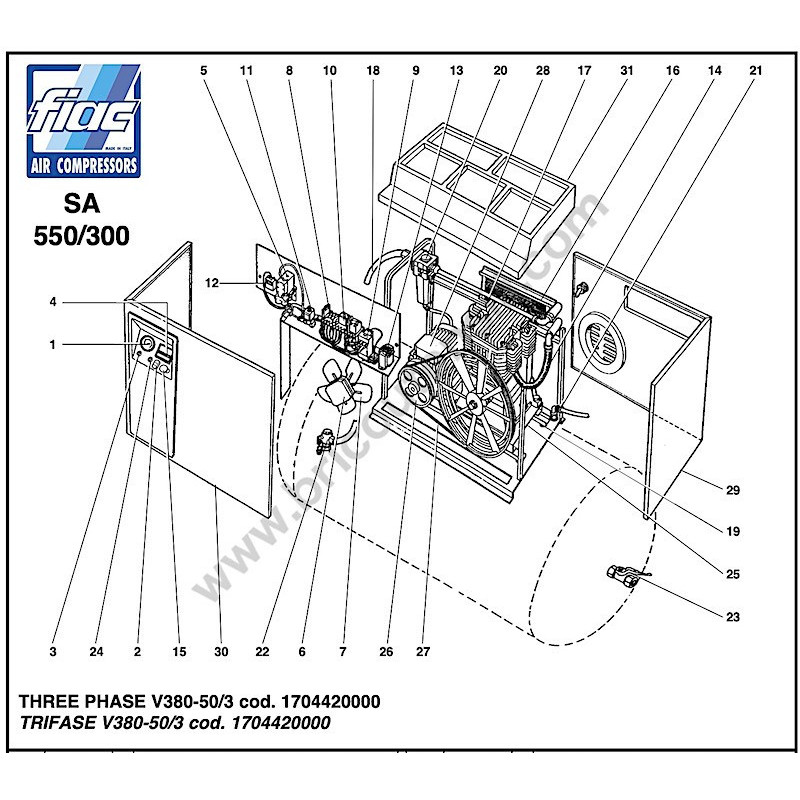 FIAC SA550-300 Spare Parts