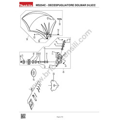 Ricambi Dolmar per Motosega TCS-2801S