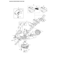 Dolmar Motosega PS460 Esploso Ricambi - 1