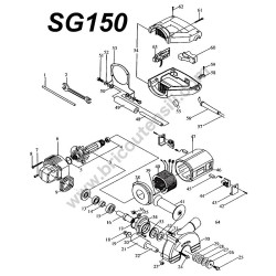 Makita Scanalatore SG150 Esploso Ricambi