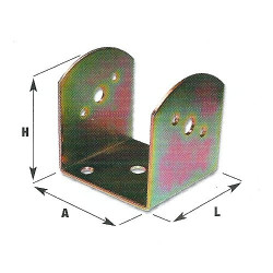 Joist hanger with hole art.837