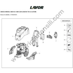 Lavor Pressure Cleaner RIO-R 1108 Parts Diagram