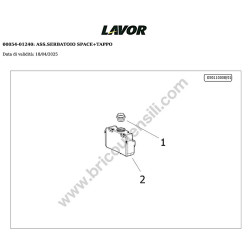 Lavor Idropulitrice SPACE 180 Esploso Ricambi - 1