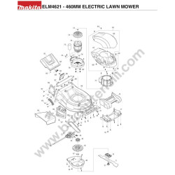 Makita Lawn Mower ELM4621 Parts Diagram - 1
