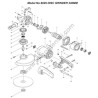 Makita Spare Parts Diagram for Angle Grinder 9029