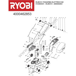 RYOBI RLM3313 Lawn Mower Parts Diagram