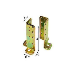 Supporto Angolare per Pilastri art.803AT00