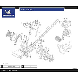Michelin Pressure Washer MPX200HDK Parts Diagram