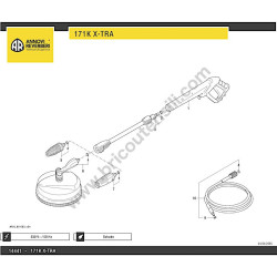 AR Idropulitrice 171K X-TRA Esploso Ricambi -3