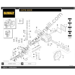 DeWalt Idropulitrice DXPW002CE Esploso Ricambi - 1