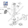 FIAC Spare Parts Drawing for Air Compressor Pump Unit AB 360