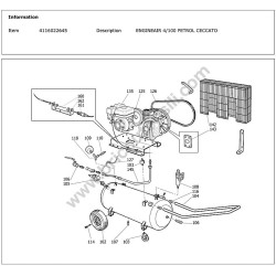 CECCATO ENGINEAIR 4/100 PETROL Parts Diagram