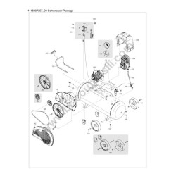 Gruppo Pompante per Compressore a Cinghia A29B BLU